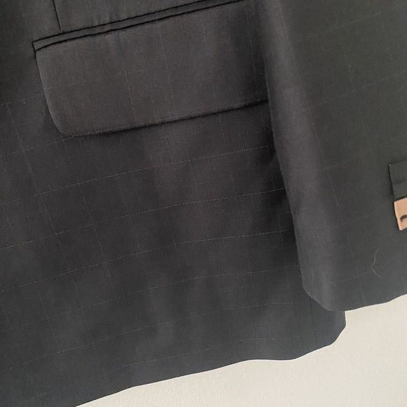 Jones New York Prima 120 Wool Blend Three Button Suit Jacket Sport Coat 44 - Picture 3 of 10